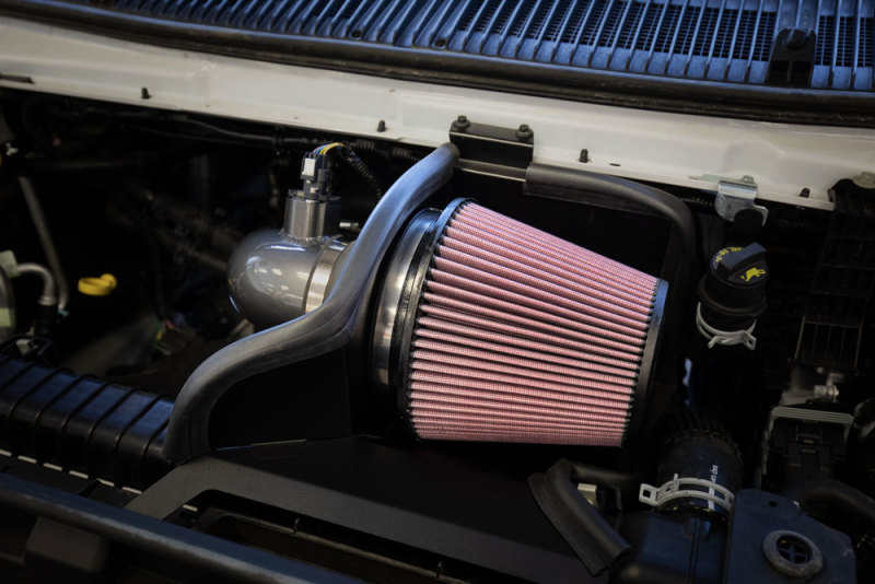 Ford E350 Performance Air Intake - K&N Engineering - 77 Metal Intake - `21-`22